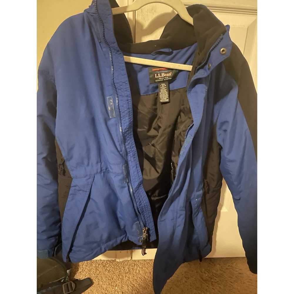 LL Bean Large 14-16 Winter Jacket Blue Outdoor